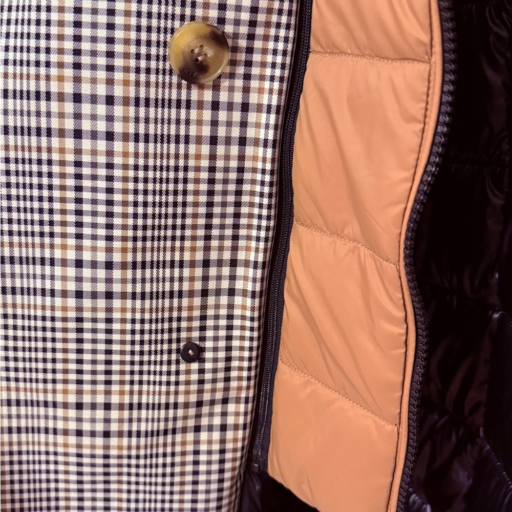 DKNY Jeans Women's Mixed-Media Puffer Trench Coat - Picture 7 of 10